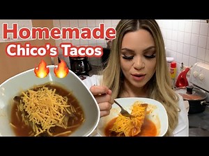HOMEMADE CHICO'S TACOS RECIPE! *sauce and tacos* | BBUNNZ