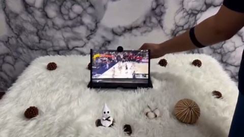 Screen Magnifier 2026 Version, Upgraded 10-18 Inch 3D Ultra HD Mobile Phone Magnifier Screen for Movies Videos Gaming, Foldable Mobile Phone Holder with Screen Amplifier (Red, 12inch)