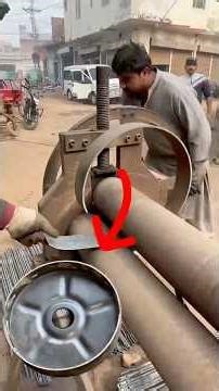 Potato Planter Wheel Manufacturing | Bending of Iron Sheet Into Round Shape #manufacturing