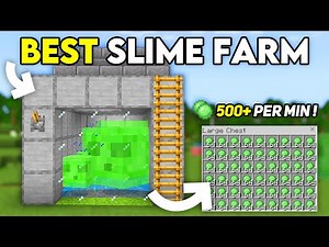 BEST SLIME FARM in Minecraft Bedrock 1.21 !