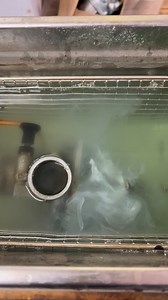 Ultrasonic cleaner in action | The Barn Brothers