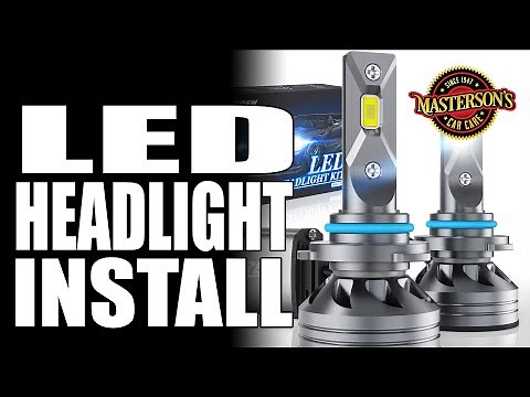 How To Install LED Headlights On Your Car! - Best Amazon LED Conversion - Masterson's Car Care