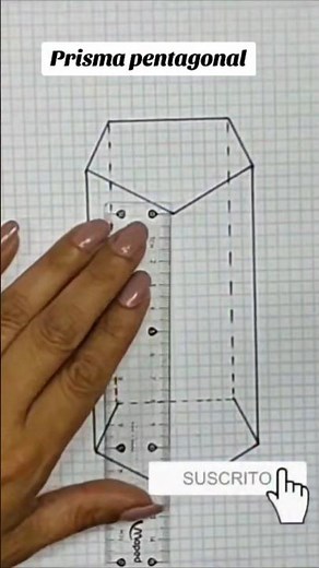Prisma pentagonal #geometría #matemáticas #cuerpos #prisma3d