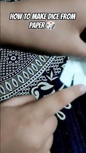 how to make dice from paper 🎲