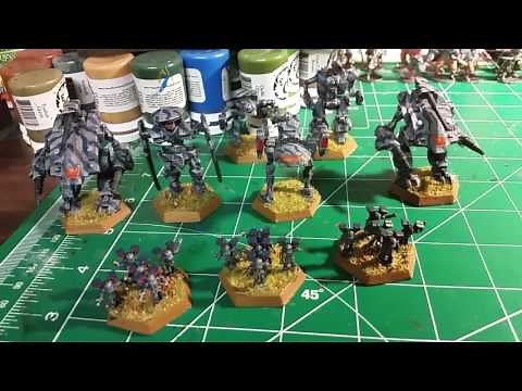 Update: Battletech Clan Ghost Bear battle mechs and Elementals