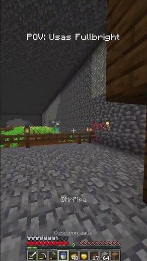 pov USAS FULLBRIGHT EN MINECRAFT 🤯💡