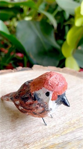 How to make bird without clay #diy #crafts #papercraft #ytshorts #papermache #ecofriendly #handmade