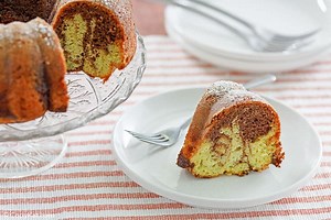 Easy Chocolate Pistachio Bundt Cake Recipe with Cake Mix