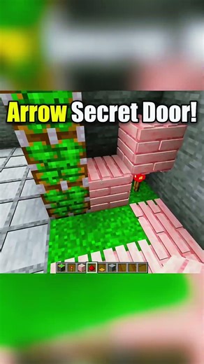 Secret Room Opens by Arrow in Minecraft 😱🏹 | Insane Redstone Trick (Works in 1.21)