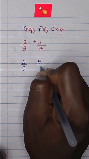 KFC method of solving fractions #maths #mathstricks #fraction #tutorial #tutor #learning #shorts