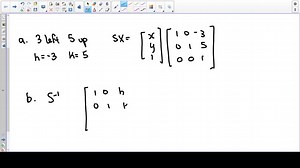 (See Problems 94 and 95.) In many situations in computer graphics, the final transformation of a point is the result of several separate transformations. For example, we may wish to rotate a figure around some specific point, such as a line segment around its midpoint. This would involve translating all the points so that the midpoint is at the origin, rotating the points, and then translating the points so that the midpoint is back at its original position. The transformations could be done one
