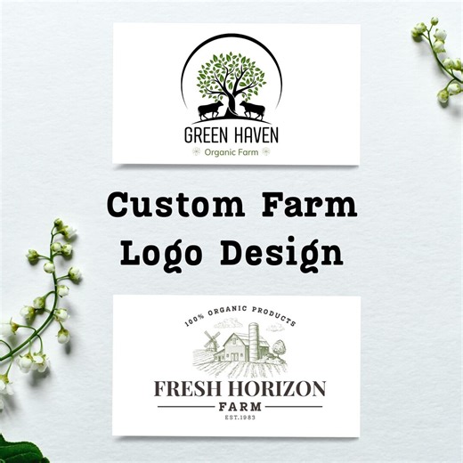 Custom Farm Logo Design and Complete Branding Package for Agriculture: Bespoke Logo, Brand Identity, and Assets - Etsy