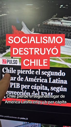 Mate con Mote on Instagram: "SOCIALISMO DESTRUYÓ A CHILE: PIERDE SEGUNDO LUGAR DE PBI PER CAPITA DE AMÉRICA LATINA"