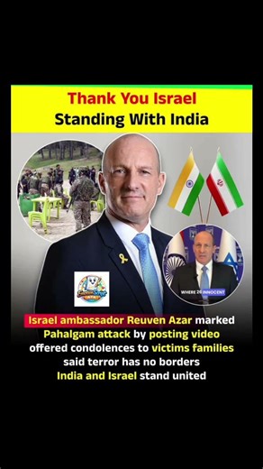 Israel Stands with India 🇮🇳🤝🇮🇱 | Tribute to Pahalgam Victims #IndiaIsrael #Pahalgam #shorts #viral