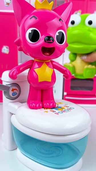 ASMR Unboxing Pororo & Pinkfong Bath Toy Set | Satisfying Toy Play with Subi Toys #shorts