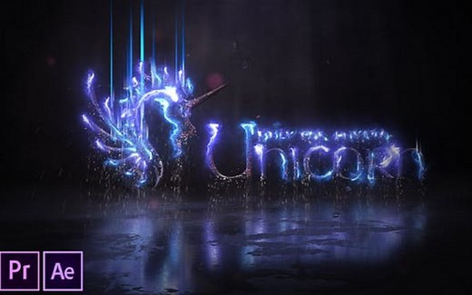 【AE/PR模板】非常震撼的酷炫粒子闪光片头logo特效 Electric Storm Logo