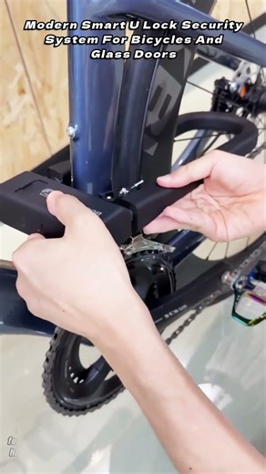 Modern Smart U Lock Security System For Bicycles And Glass Doors