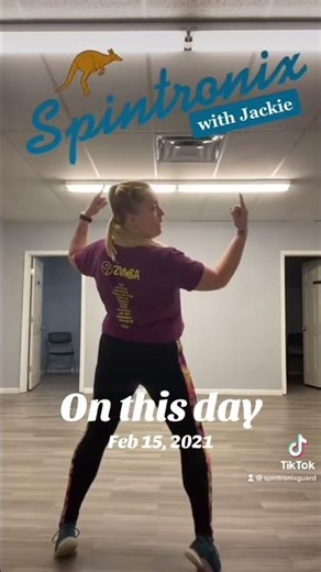 Prep for a reverse turn - how to color guard