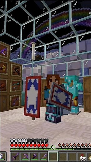 How to craft Captain America's Shield #minecraft #minecraftbanner