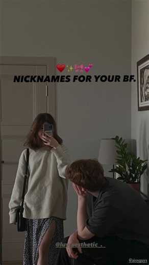 Poses|fashion|style.🤍⚡️ on Instagram: "Nickname for your bf Share it. . . . #nicknameidea #nicknamebf101 #trendingreels #explore #newyear"