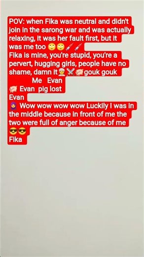 Rather than me getting tired of arguing, who owns Fika's sarong, let's have a sarong war 😎😎