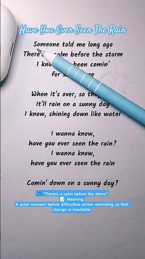 Easy English Karaoke | Have You Ever Seen The Rain (1) – Sing & Learn English