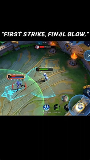 “First strike, final blow.”💪🔥 #mobalegends5v5 #MLBBSORA #mlbb #shortsfeed #viral #trending #shorts