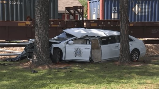 'When it rains it pours': Family heading to funeral in limo hit by train