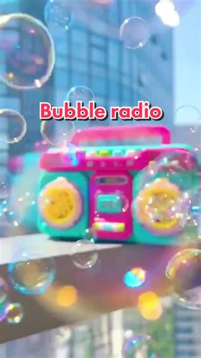 Unique Bubble Radio Toy that Plays Songs and Blows Bubbles
