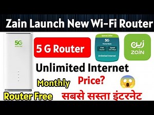 Zain Launch New WiFi Unlimited Internet | Zain New WiFi 5G Router | Zain WiFi Internet Special offer
