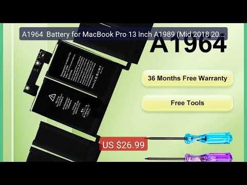 A1964 Battery for MacBook Pro 13 Inch A1989 (Mid 2018 2019) a... — Best Buy 2026 | Great Quality!