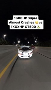 1600HP Supra Almost Crashes 😬vs 1XXXHP GT500 🐍 • • • • 🐍 @evl_sn8k #lamborghini #ferrari #cars #porsche #supercars #bmw #audi #supercar #car #mercedes #mclaren #carsofinstagram #lambo #luxury #bugatti #lamborghinihuracan #huracan #aventador #carporn #lamborghiniaventador #luxurycars #carswithoutlimits #v #carlifestyle #amg #bentley #s #exoticcars #rollsroyce #mercedesbenz | Art Papikyants