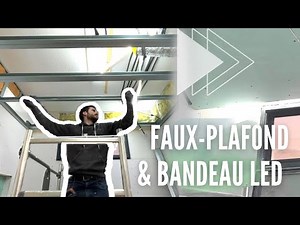 SALLE DE BAIN : FAUX-PLAFOND AUTOPORTANT & BANDEAU LED - EP 35