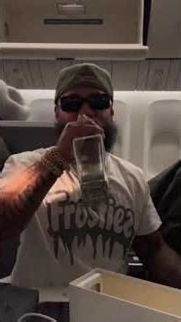 Runtz Founder Yung LB takes first class flight and pops a fresh bottle of Patron El Cielo