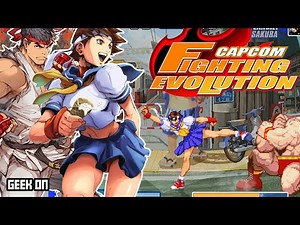 Capcom Fighting Evolution (PS2 / 2004) Sakura & Ryu Gameplay [Playthrough/Longplay]