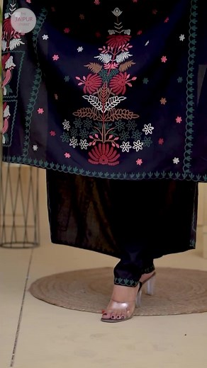 This is so beautiful! Awesome print ( Special embossed print- looks like embroidery) with hand work. Full salwar kamiz set just @3000 taka . Original design- unbelievable price. | Last Page