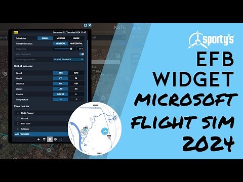 How to Use the New EFB Widget in MSFS 2024