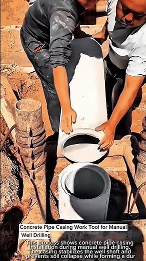 Concrete Pipe Casing Work Tool for Manual Well Drilling #worktool