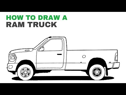 How to Draw a Truck (Ram 3500 Truck) - Easy to Follow