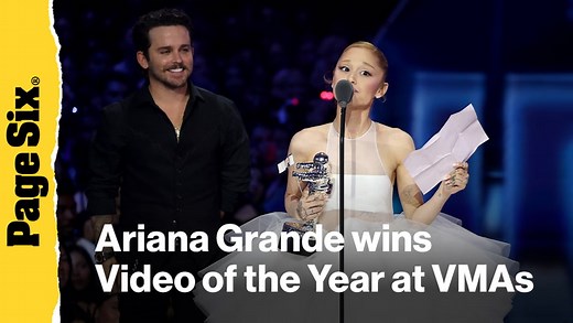 Ariana Grande wins Video of the Year award at VMAs 2025