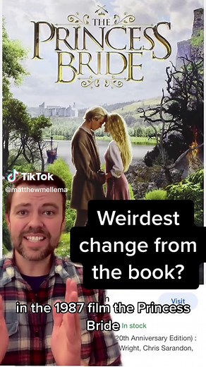 Princess Bride: Book vs Movie - Eyes Like the Sea Before vs After a Storm