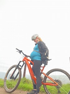 34 week update...and the baby bump adventures continue. It's like a balloon bolted to my front. I'm still doing my best to be active but the bump is making everything more challenging. How far into pregnancy were you active? #pregnancy #pregnant #firstbaby #mtb #womenwhoride #emtb #thegirlonabike | The Girl On A Bike