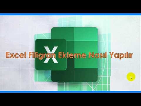 Microsoft Office Excel filigran nasıl eklenir
