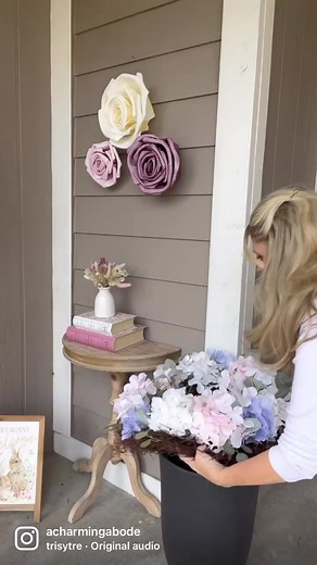2.1K views · 60 reactions | Spring Porch Decor! Full video available on YouTube! Link on my page. #springdecor #HAPPYSPRING #springdecorating #porchdecor | A Charming Abode | Facebook