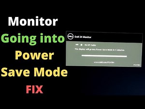 How to Fix Power Save Mode | Display will go into Power Save Mode | Dell Monitor | Sleep Mode |