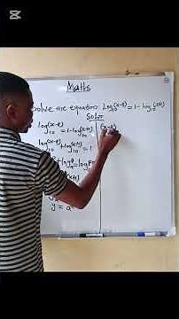 Logarithmic equation solution. You would love it. #maths #educationalvideo