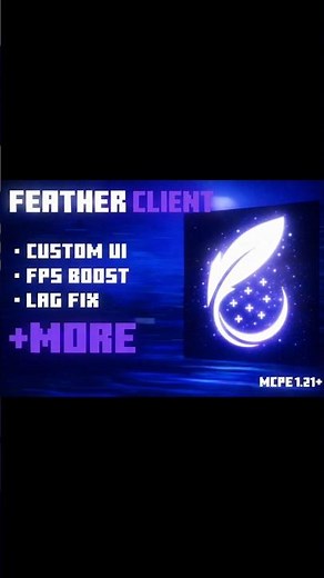 feather client for Minecraft bedrock edition 😱 || download link in full video
