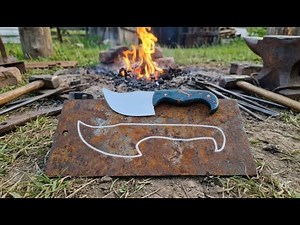 Complete Combat Knife Build | Blacksmithing, Melting, and Finishing