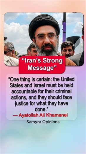 Khamenei’s Powerful Statement on U.S.–Israel Actions Goes Viral #trendingnow