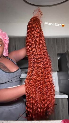 34 Inch 180 Density Ginger Wig Review